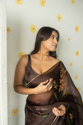 Jenna Brown Silk Blouse